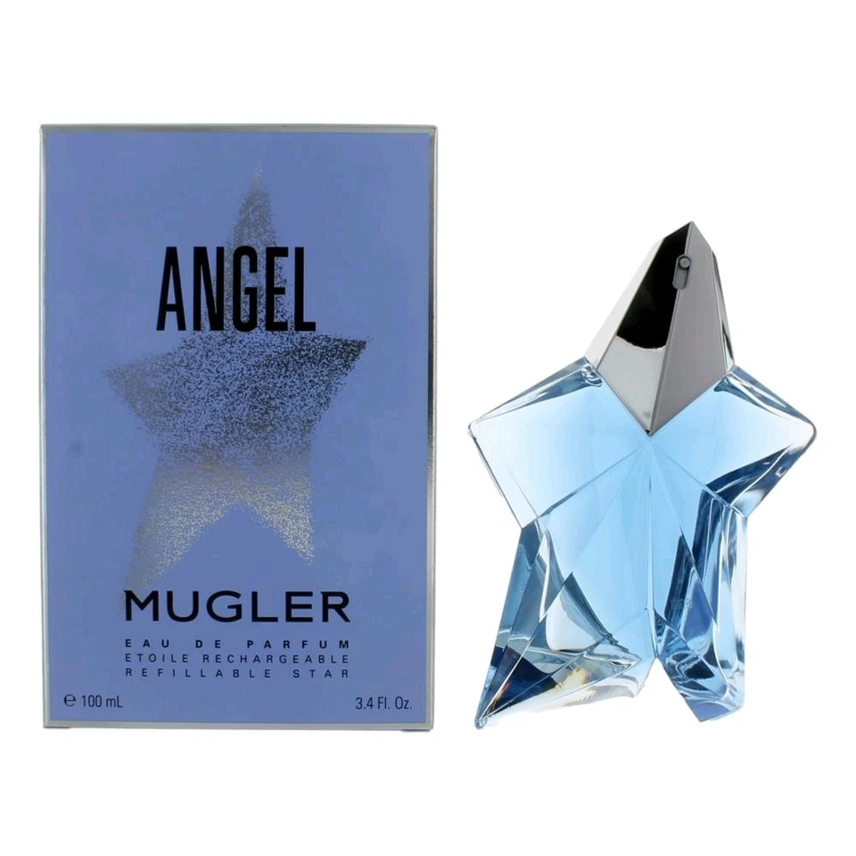 Angel by Thierry Mugler, 3,4 OZ eau de parfum spray estrella recargable para mujer