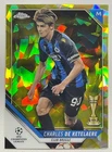 2021 Topps Chrome Sapphire UEFA Champions League Soccer Yellow Charles De Ketelaere #14 PSA 9
