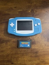 Teal Gameboy Advance GBA Console Reshelled  w/ IPS Backlit Screen + 1 game