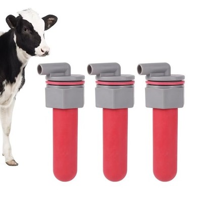 3PCS Calf Feeder Pacifier with Fixed Base for Feeding Milk Bucket Cow Nipple ...