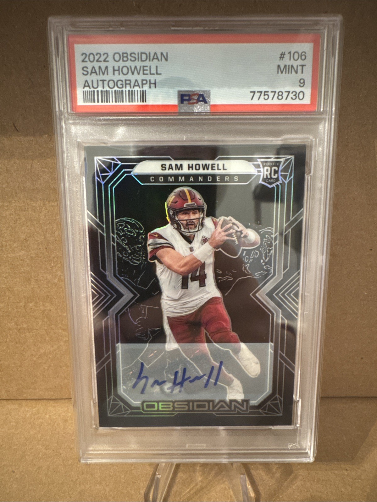 2022 Panini Obsidian - Rookies Sam Howell #106 Autographs /199 (AU, RC)