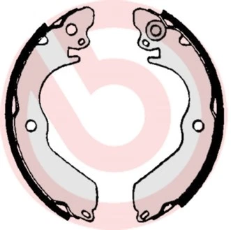 S 54 513 BRAKE SHOE SET KIT REAR BREMBO FOR MITSUBISHI LANCER IV,COLT III,MIRAGE - Image 2 of 4