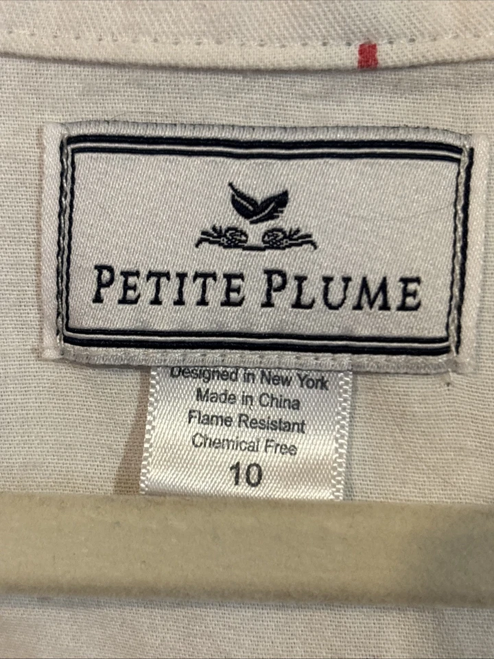 🎄 Petite Plume Kids Pajama Set Top (10) Bottom (12) Christmas Holiday - Image 3 of 4