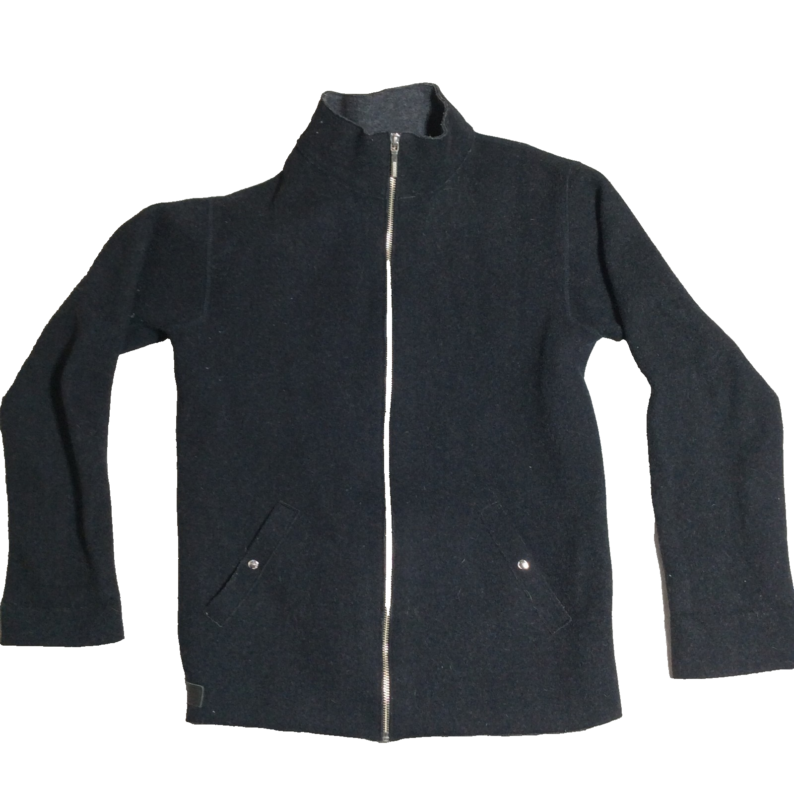 Lauren Ralph Lauren Wool Blend Jacket Women’s Petite Small Black Gray Pockets