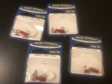 4 Packs Blakemore Road Runner Curly Tail Jigs 1/16oz great trout lures