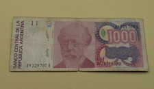 ARGENTINA  1000 Australes 1988-90  Banknote