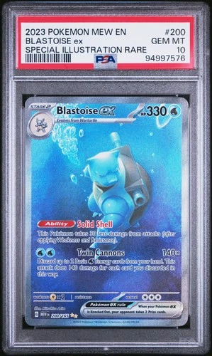 2023 Pokemon Mew 151 Blastoise Ex #200 GEM MT PSA 10 Special Illustration Rare