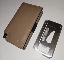 Ekster Parliament Wallet Cardholder Roma Cognac Color w/Ekster 8 in 1 Tool Card