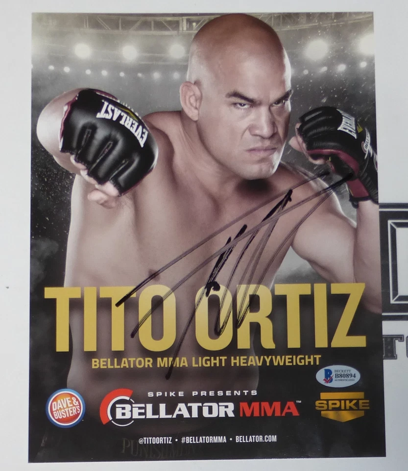 Tito Ortiz Signed 8x10 Photo BAS Beckett COA UFC Bellator MMA Promo Picture Auto - Image 2 of 4