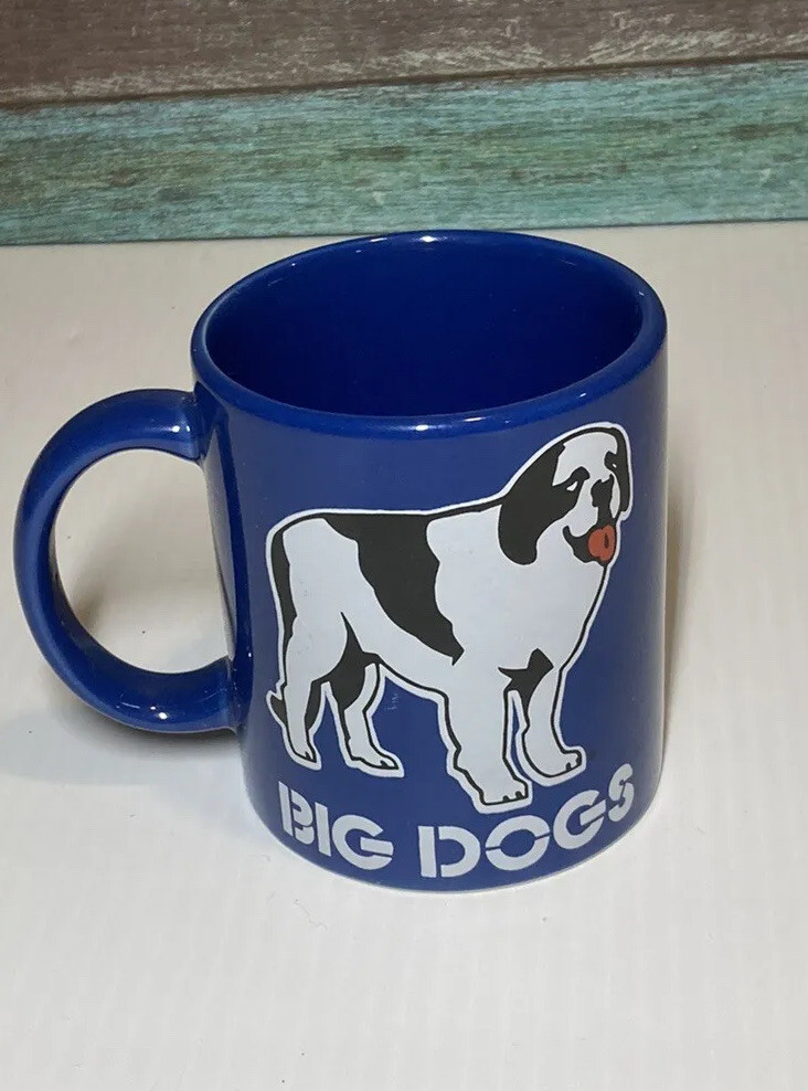 Vintage 1999 Big Dogs Dog Coffee Mug Cup St. Bernard NOS 12 Vintage 1999 Big Dogs Dog Coffee Mug Cup St. Bernard NOS 12