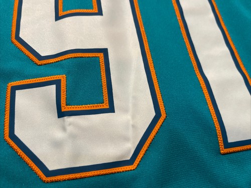 NWT NIKE Miami Dolphins Cameron Wake SEWN NFL Jersey Youth Large MSRP $100 - Picture 6 of 16