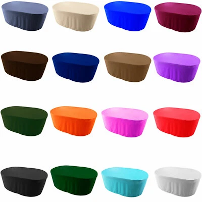 Abdeckplane Gartentisch Abdeckung Abdeckhaube Schutzhülle Oval ( BxLxH)