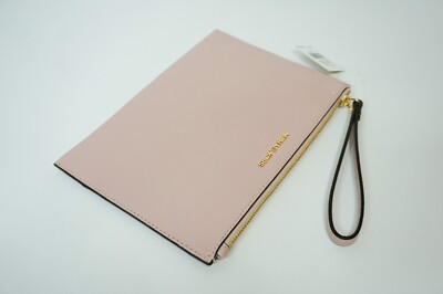 Michael Kors Jet Set Travel XL Zip Clutch Wristlet Blossom Leather