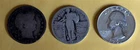 3 Us Silver Quarters, 1892 Barber, 1926 Liberty, 1961 Washington