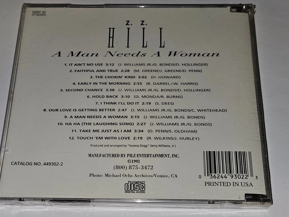 Z.Z. Hill "A Man Needs A Woman" CD Golden Legends Series 12 Songs  *NEW/SEALED* - Imagem 2 de 3
