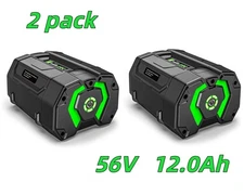 2pack 56V 12.0Ah Lithium-Ion Battery for EGO BA2800 BA4200T BA1400 BA2240 BA1120