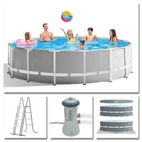 Intex Komplettset Prism Frame Pool Ø 457X122Cm + Filterpumpe Swimmingpool
