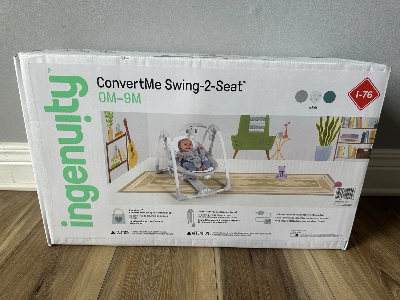 Ingenuity Convert Me 2-in-1 Portable Vibrating Baby Infant Swing Sounds 6-20 Lbs
Opens in a new wind