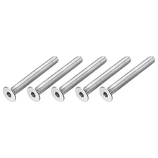 5Pcs M8x70mm Flat Socket Head Countersunk Machine Screws 304 Stainless Steel