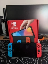 Nintendo Switch OLED Model HEG-001 Handheld Console - 64GB - Black/Neon Red/Neon