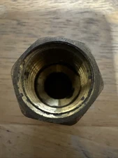 U.S. Solid Brass Fitting Extender Adapter NPT 3/8" Male x 3/4" Female, 2pcs