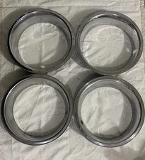 (4) 14” GM Pontiac Chevy Oldsmobile Rally Wheel Trim Rings Beauty Ring 70s 80s