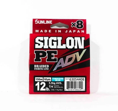 Sunline P.E Linie X8 Siglon Advance 150M P.E 1 12LB Blue (6292)