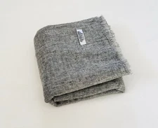 Grey Handmade Pashmina Shawl Himalayan Cashmere Travel Wrap Women Stole