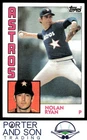 Nolan Ryan 1984 Topps #470 Houston Astros Baseball Card