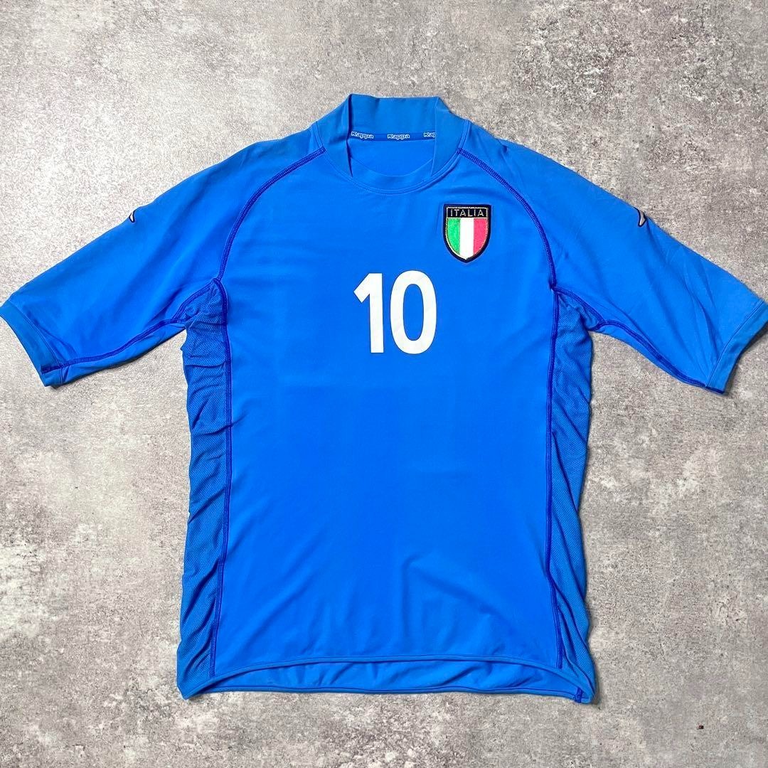 2002イタリア代表レプリカユニフォーム Kappa R. Baggio 10番 Roberto Baggio Italy 2002-2003 Kappa Home Jersey #10 Size XL Free