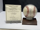 Hank Aaron autographed baseball with a Certificate of Authenticity COA Goldin