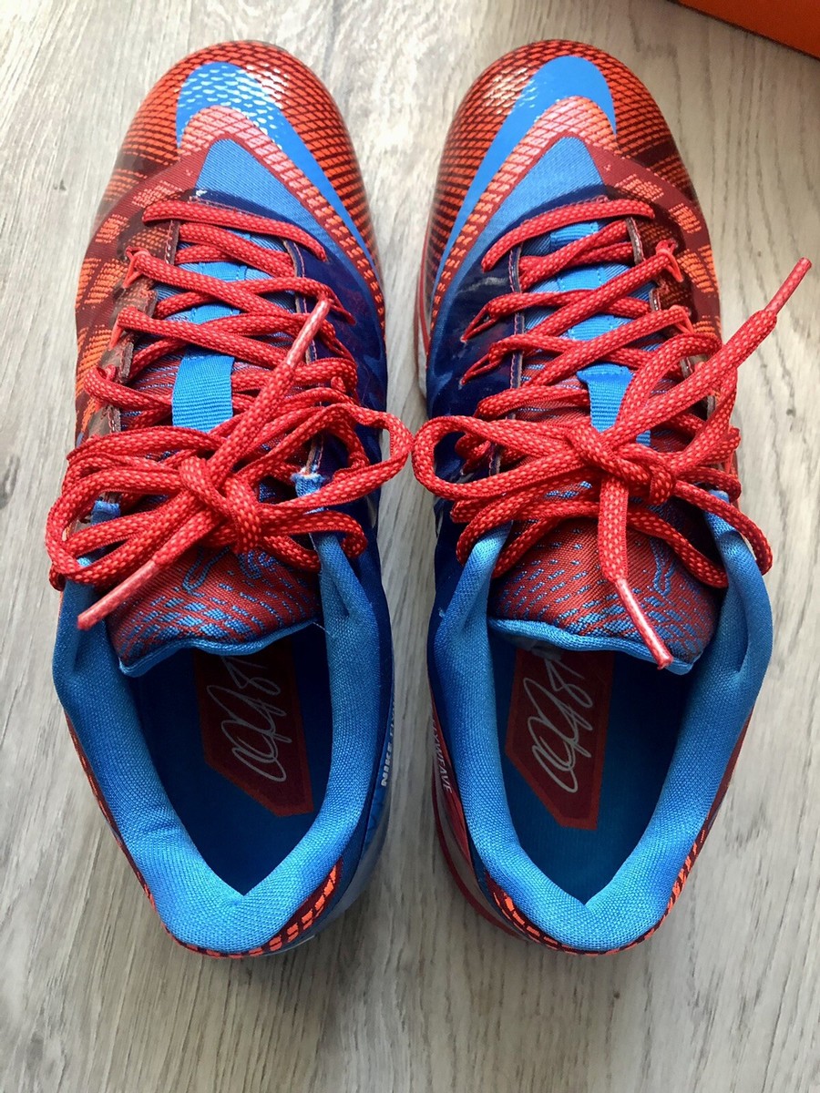 Nike Mens Flyweave Trainer CJ3 Shoes Calvin Johnson Red Blue 