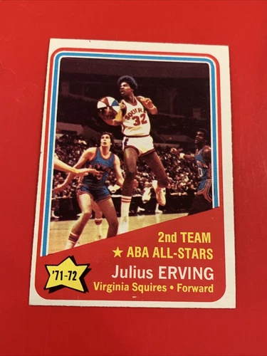 1972-73 TOPPS #255 JULIUS ERVING ALL STAR VIRGINIA SQUIRES HOF