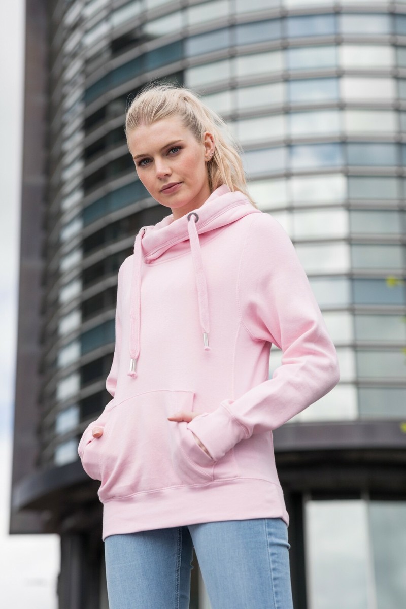 cowl neck hoodies women's