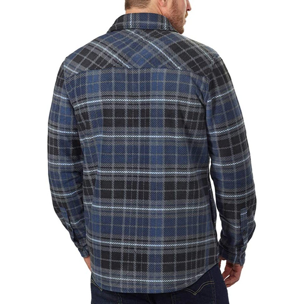 freedom foundry men's plaid fleece shirt
