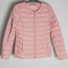 Paraphrase Bubble Pink Lightweight Jacket With Real Duck Feather, Size 8, Xs