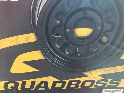 K2H Quadboss Steely Gloss Black Wheel 12x7 2+5 4/110 608489 NEW - Picture 3 of 8