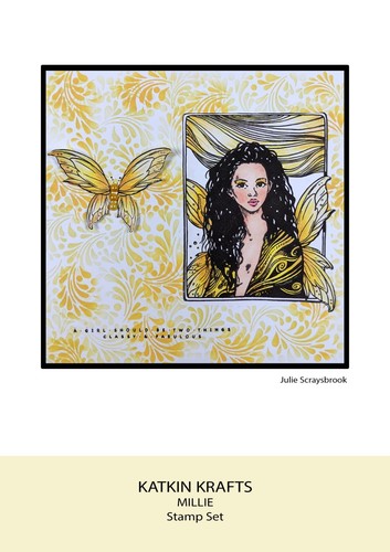 Katkin Krafts - Colección Windswept Dreams 6 in x 8 in estampilla o plantilla de 7 x 7 - Imagen 19 de 63