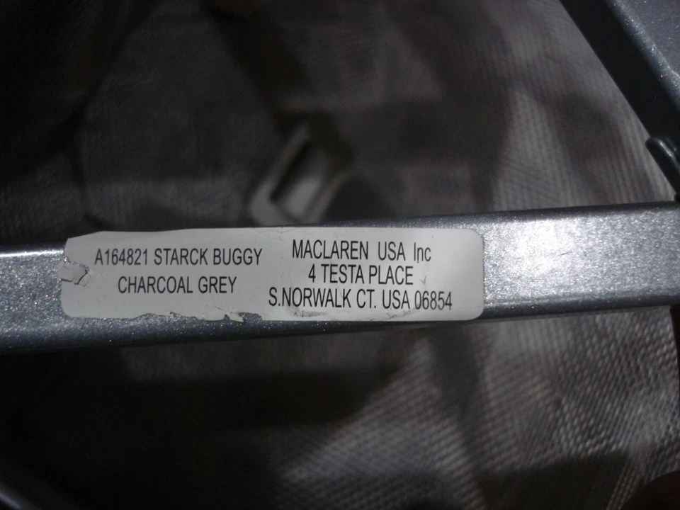 MACLAREN STARCK #A164821 КОЛЯСКА/БАГГИ/КОЛЯСКА В УГОЛЬНО-СЕРЫЙ НОВОМ!! - Изображение 3 из 4