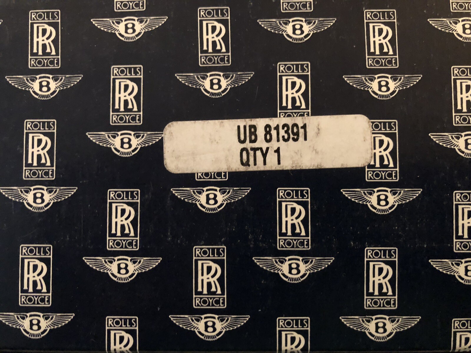 Rolls-Royce Bentley SZ 1990-92 Rear View Mirror Assembly UB81391 NOS OEM NEW