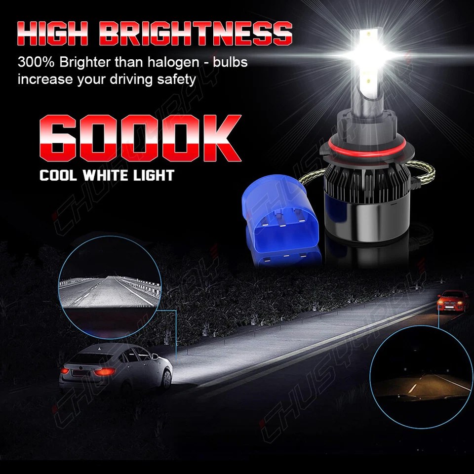 2x LED Headlight Light Bulb For International Harvester 4100 4200 4300 4400 8500 - Image 2 of 4