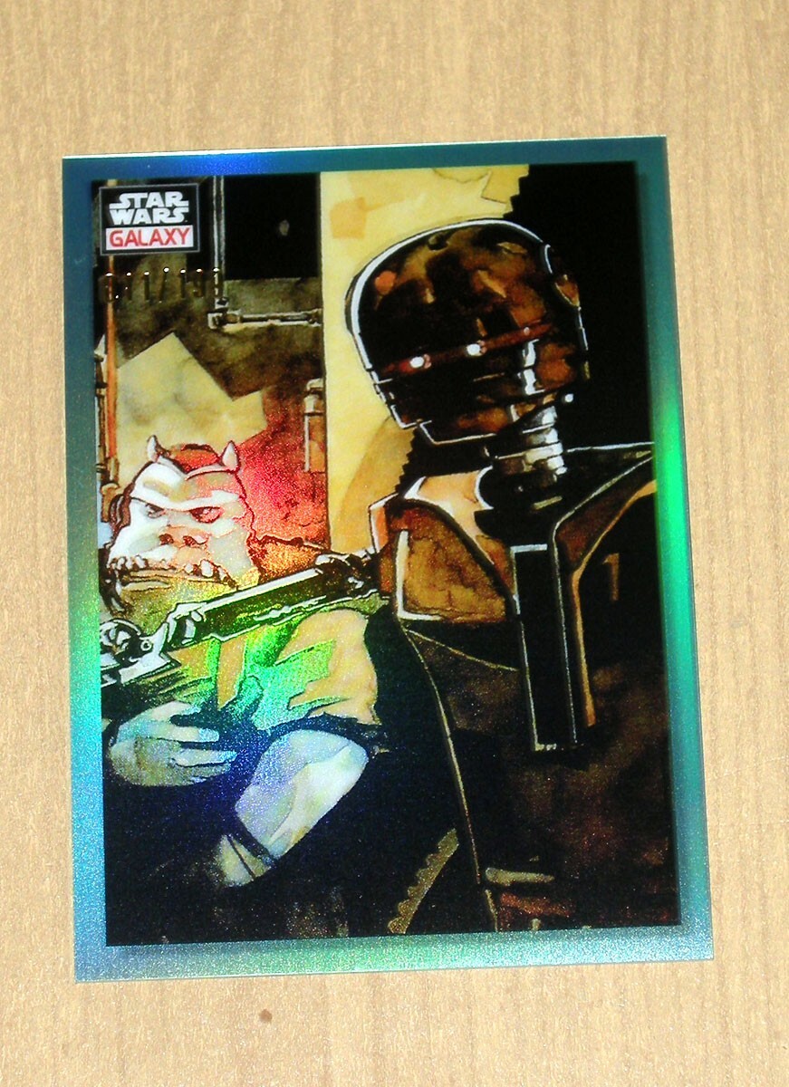 2023 Topps Star Wars Galaxy Chrome AQUA Refractor THE TORTURE DROID #20 11/199