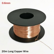 20m Copper Wire Coil Bare Wirework Jewellery Making Handcraft 0.1mm-0.6mm