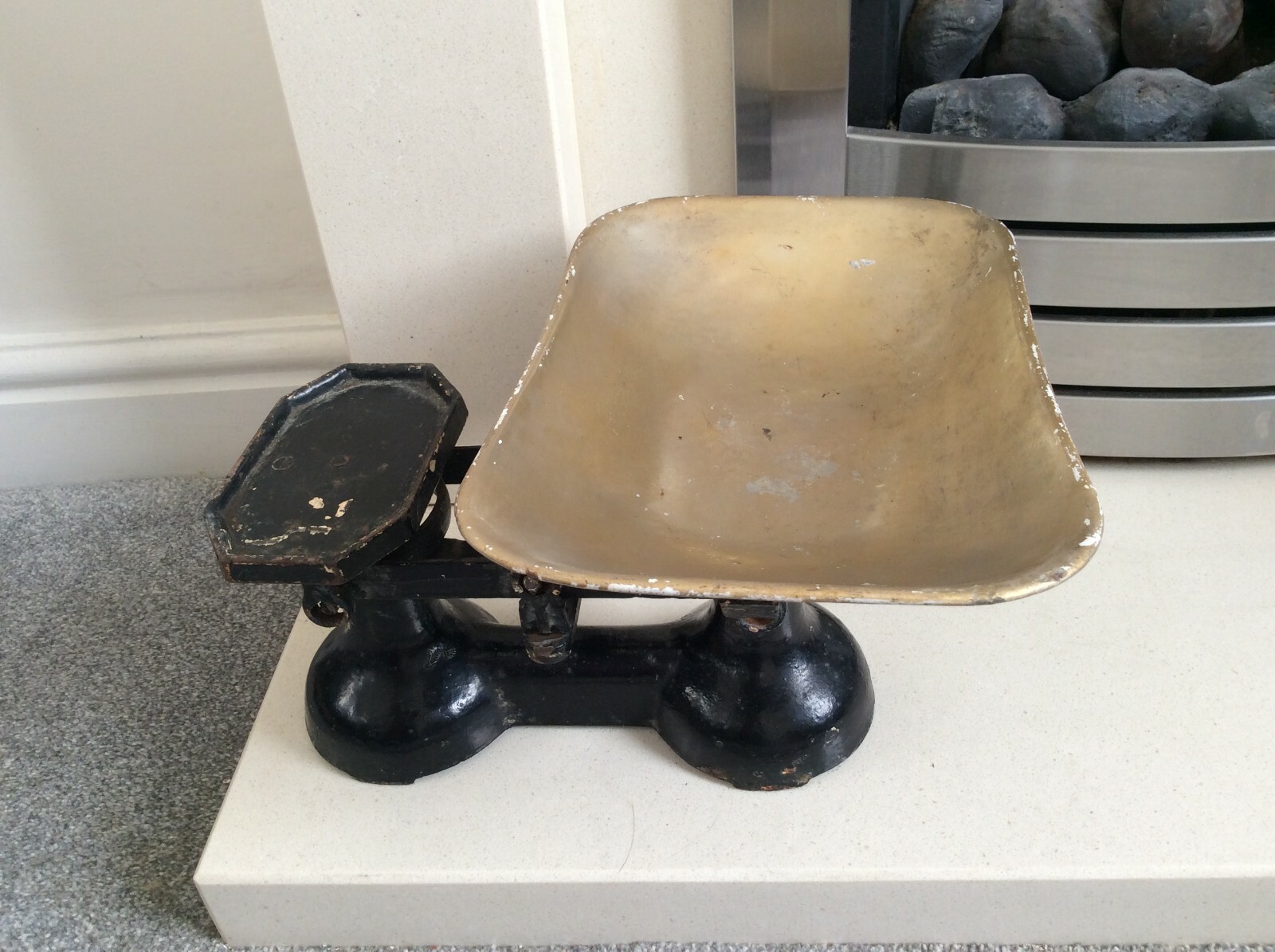 Vintage Cast Iron and Brass Kitchen Scales. eBay