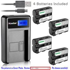 Kastar Battery LCD Charger for Sony NP-FM500H  Sony DSLR-A900 Alpha A900 Camera