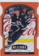 20/21 ALLURE..MARK SCHEIFELE..ORANGE SLICE..DIE CUT..# 61..JETS..COMBINED SHIP