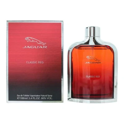 Jaguar Classic Red Eau de Toilette 100ml Spray For Him - NEW. Men's EDT
