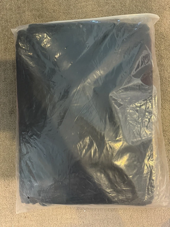 Big Joe 6' Fuf Media Lounger Bean Bag Chair- Black Plush. Stuffing Sold Separate - Image 2 of 4