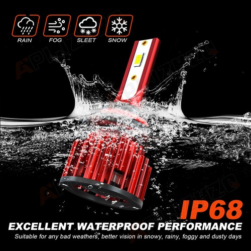 For Subaru WRX 2015-2019 Combo 4pcs 9005 H11 LED Headlight High/Low Beam Bulbs - Picture 9 of 24