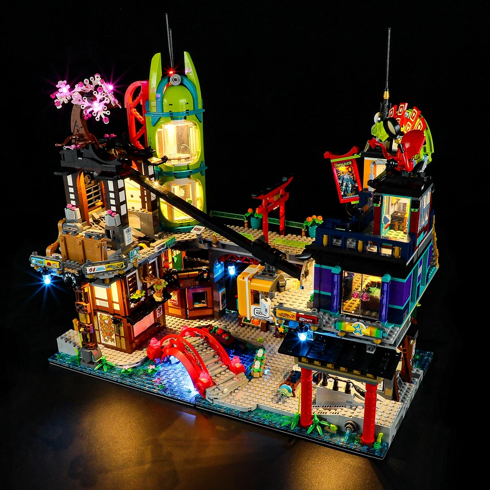 Kit de luces LED para LEGO NINJAGO City Markets NINJAGO 71799 Foto 4 de 4